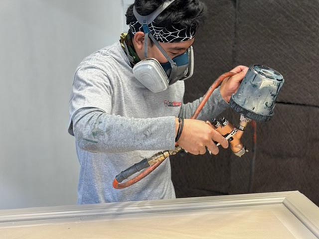PVC painting process